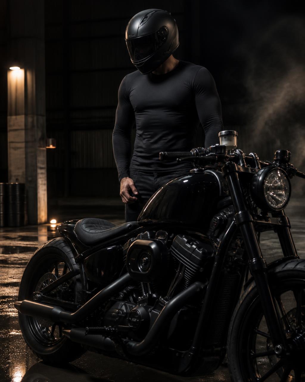 DILEMA COMPRESSION SHIRT — BLACK