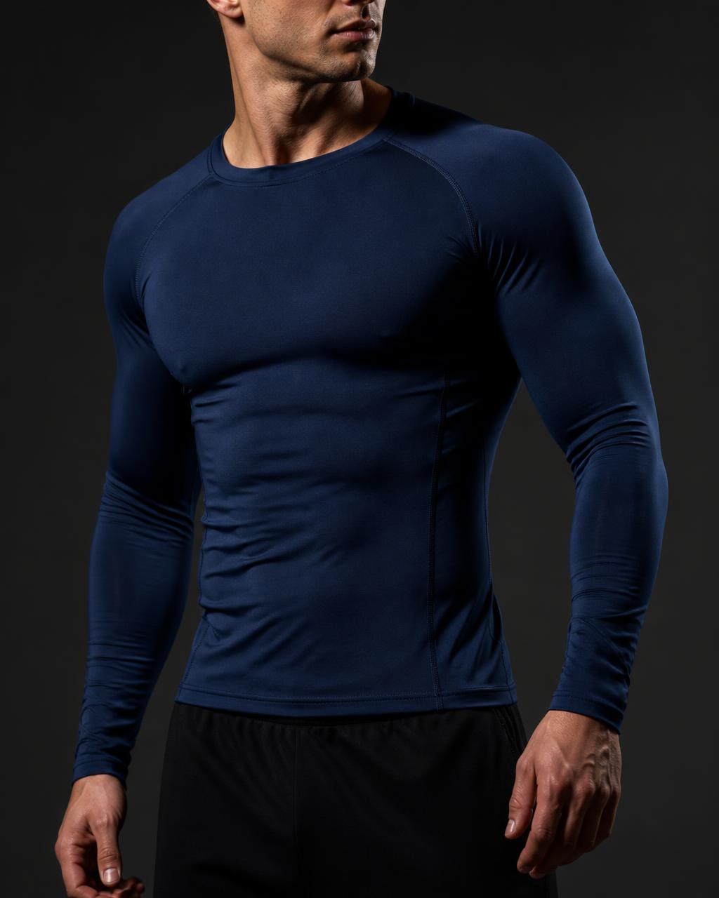 DILEMA COMPRESSION SHIRT — BLACK detail